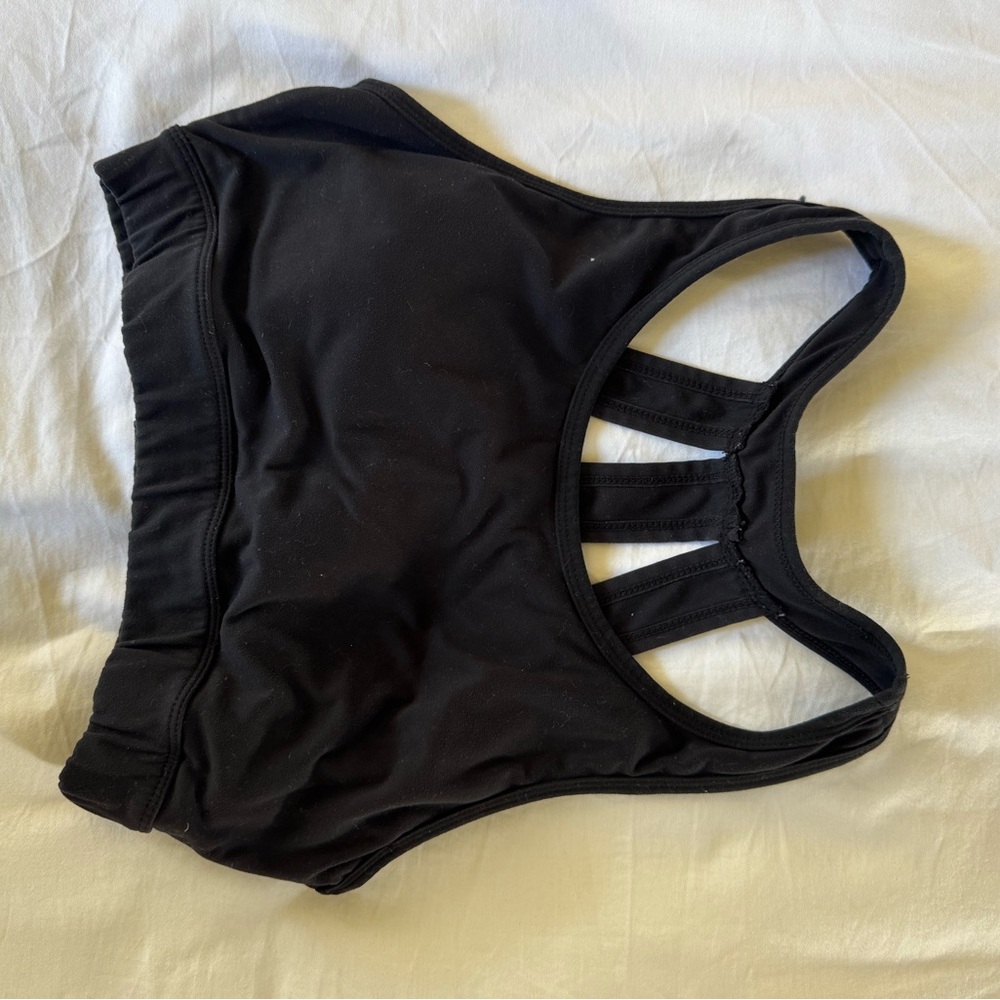 NVGTN Black Strappy Sports Bra